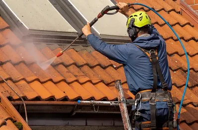 Démoussage et hydrofuge de toiture à Miré
