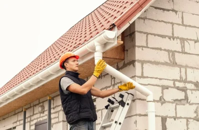 Pose et remplacement de gouttières à Miré